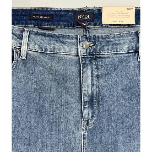 NYDJ Not Your Daughters Jeans Plus Size 28 28W Straight Leg Marilyn Stretch New - Picture 3 of 11